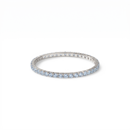 Linea Mini Ring – Light Blue Aquamarine