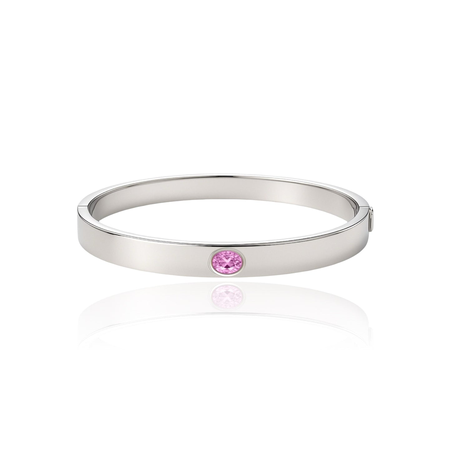 Velara Uno Elemental Bangle – Light Pink Sapphire