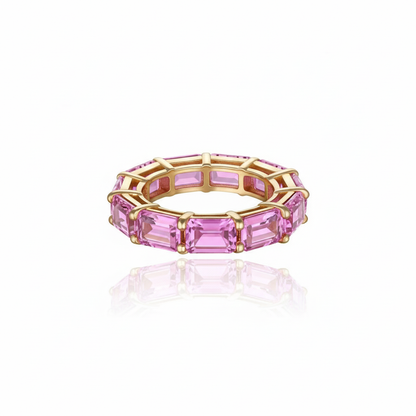 Nexus Tennis Ring – Light Pink Sapphire