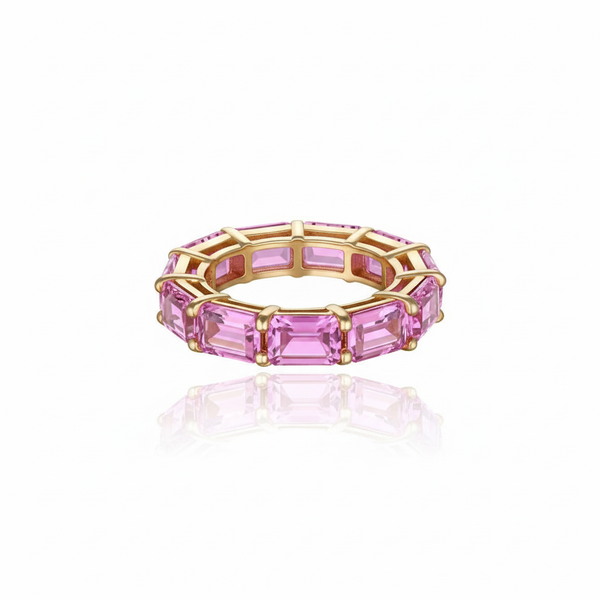 Nexus Tennis Ring – Light Pink Sapphire