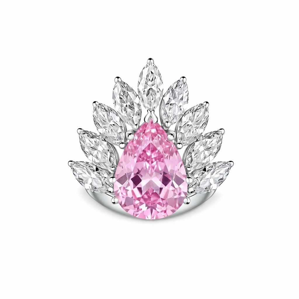 Nova Pavone Ring – Light Pink Sapphire