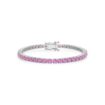 Juno Grande Tennis Bracelet – Light Pink Sapphire