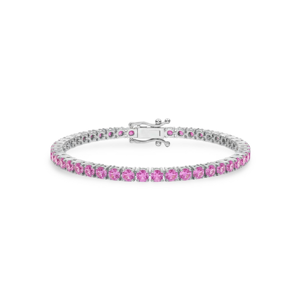 Juno Grande Tennis Bracelet – Light Pink Sapphire