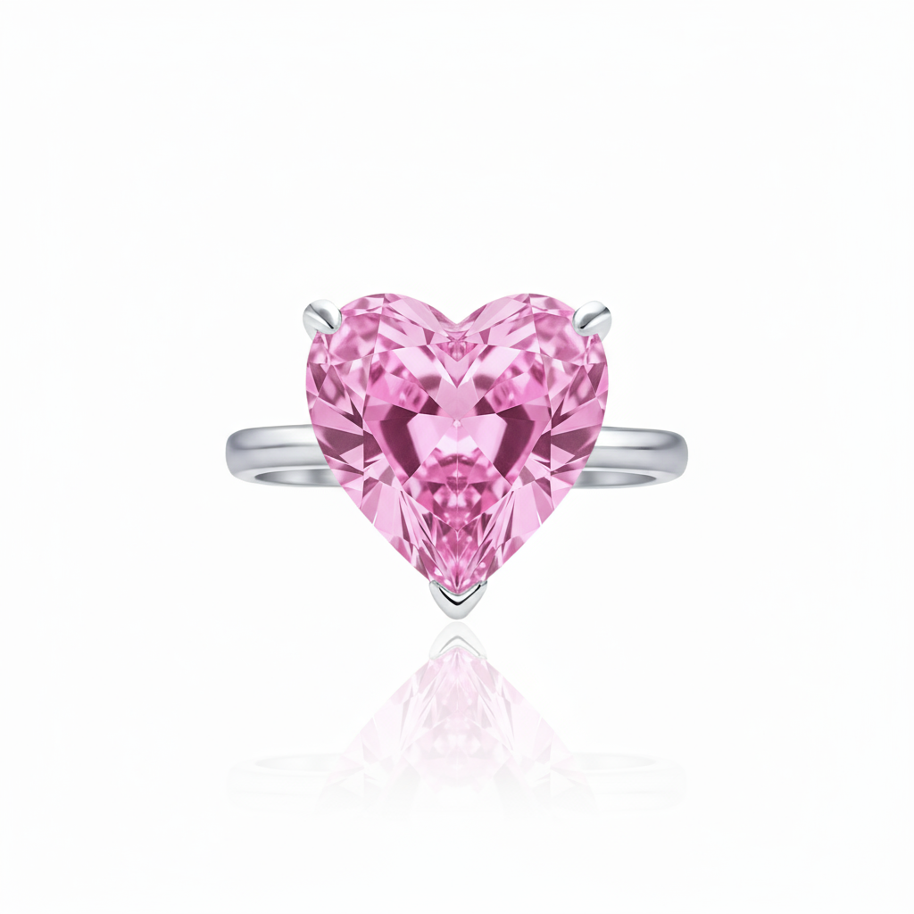 Amore Bold Solitaire Ring – Light Pink Sapphire