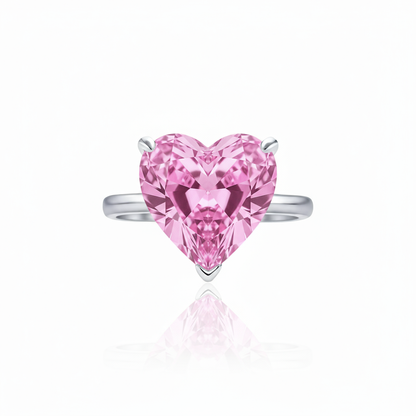 Amore Bold Solitaire Ring – Light Pink Sapphire