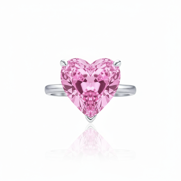 Amore Bold Solitaire Ring – Light Pink Sapphire