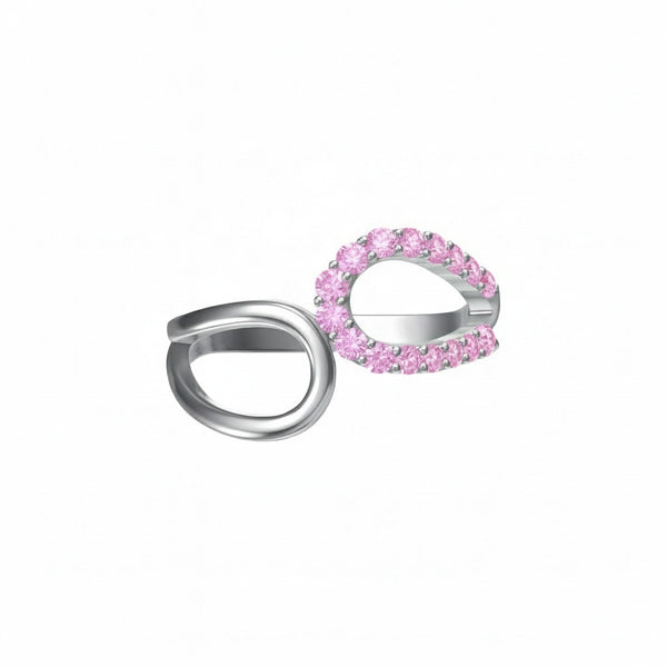 Linea Contour Ring – Light Pink Sapphire