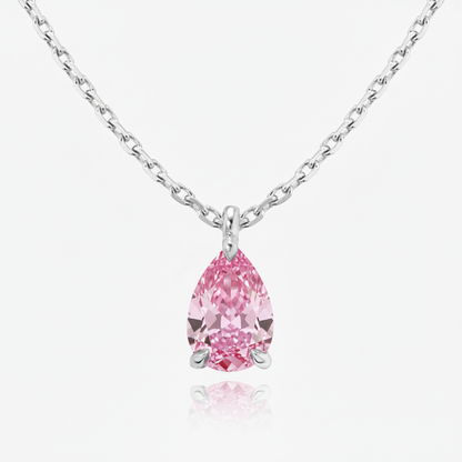 Nova Solitaire Necklace – Light Pink Sapphire
