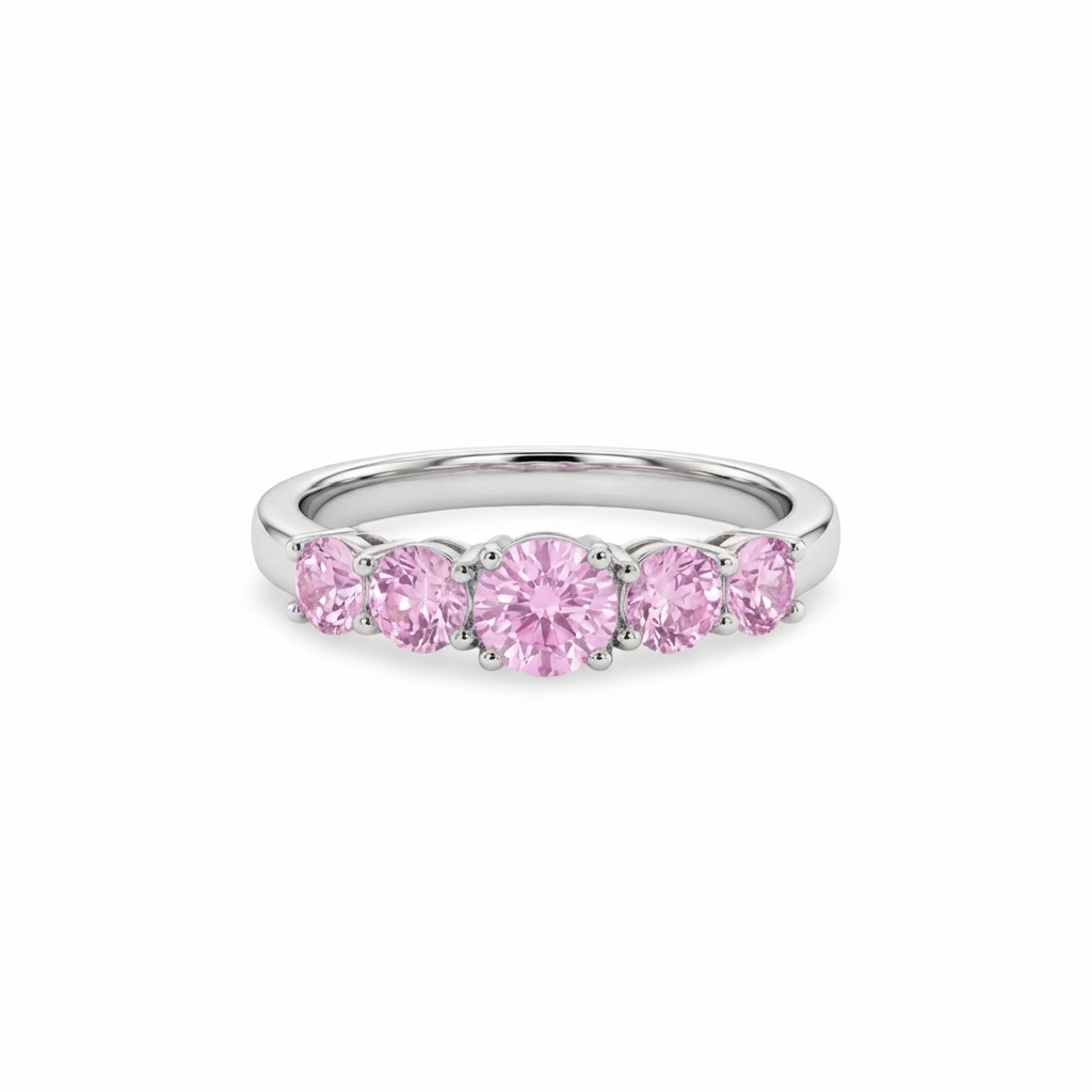 Juno Cinco Ring – Light Pink Sapphire