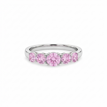 Juno Cinco Ring – Light Pink Sapphire