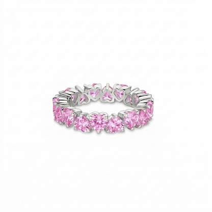 Amore Eternity Ring – Light Pink Sapphire