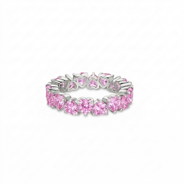 Amore Eternity Ring – Light Pink Sapphire