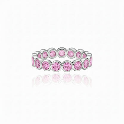 Forma Eternity Ring – Light Pink Sapphire
