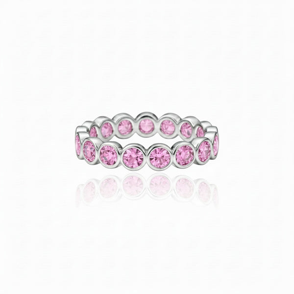 Forma Eternity Ring – Light Pink Sapphire