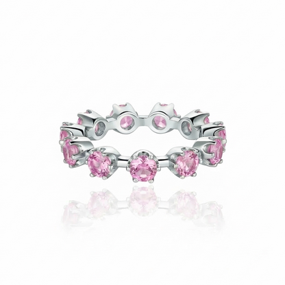 Linea Maxi Station Ring – Light Pink Sapphire