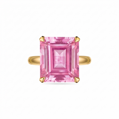 Nexus Bold Solitaire Ring – Light Pink Sapphire