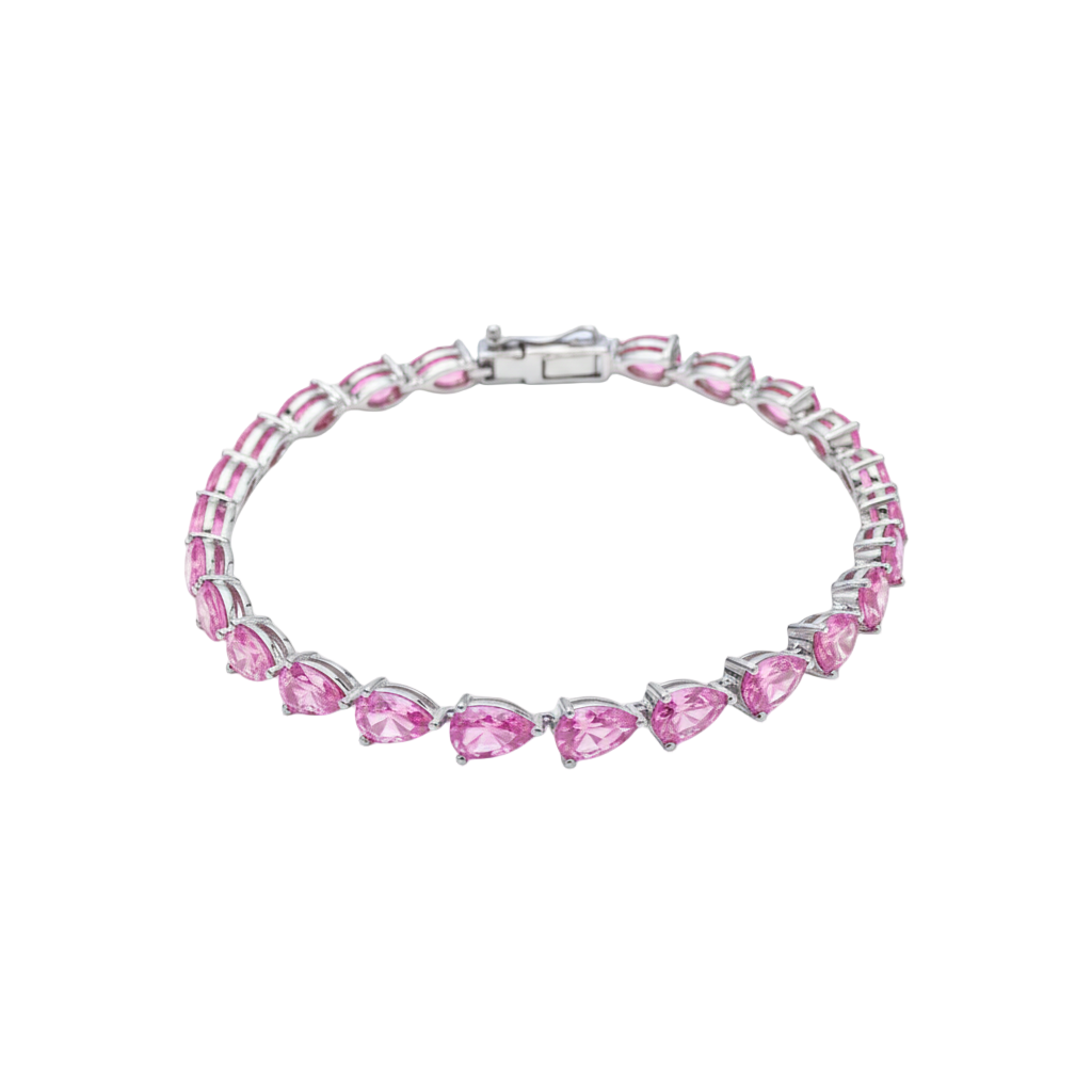 Nova Tennis Bracelet – Light Pink Sapphire