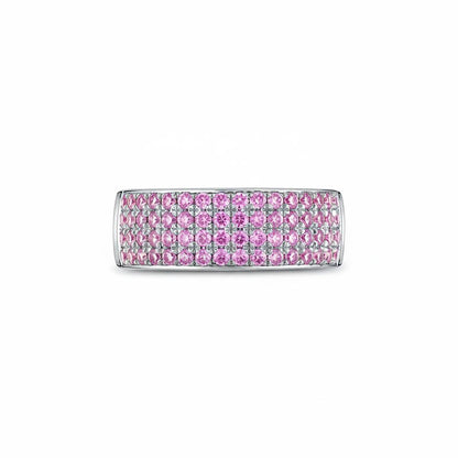 Linea Bold Band Ring – Light Pink Sapphire