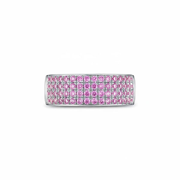 Linea Bold Band Ring – Light Pink Sapphire