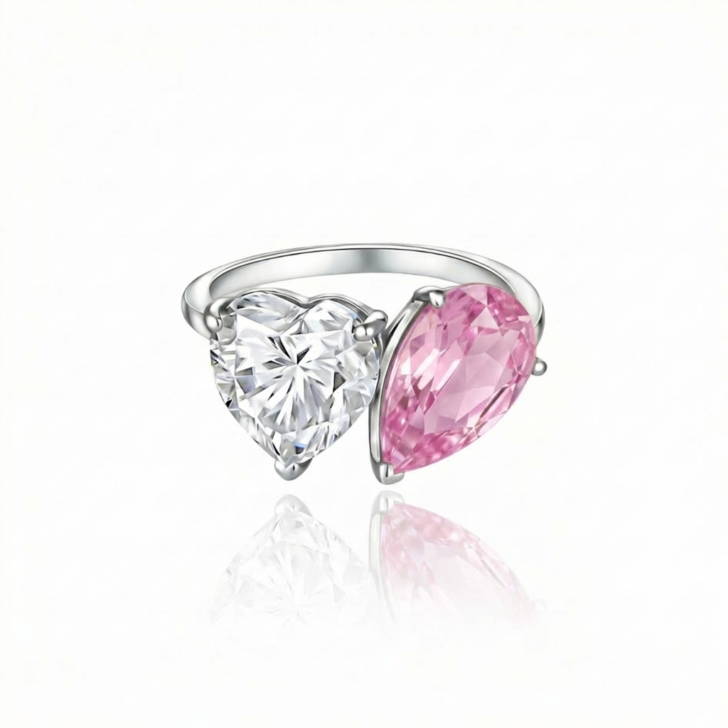 Amore Toi & Moi Ring – Light Pink Sapphire