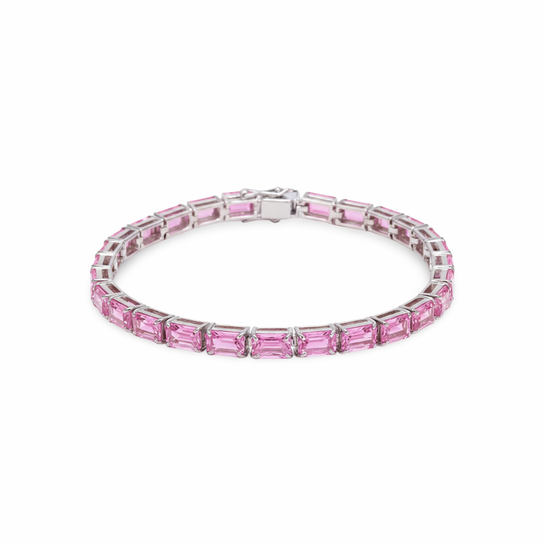 Nexus Tennis Bracelet – Light Pink Sapphire