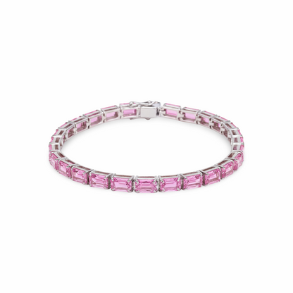 Nexus Tennis Bracelet – Light Pink Sapphire