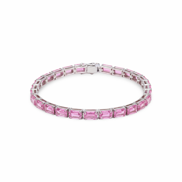 Nexus Tennis Bracelet – Light Pink Sapphire