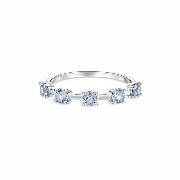 Linea Cinco Ring – Light Blue Aquamarine
