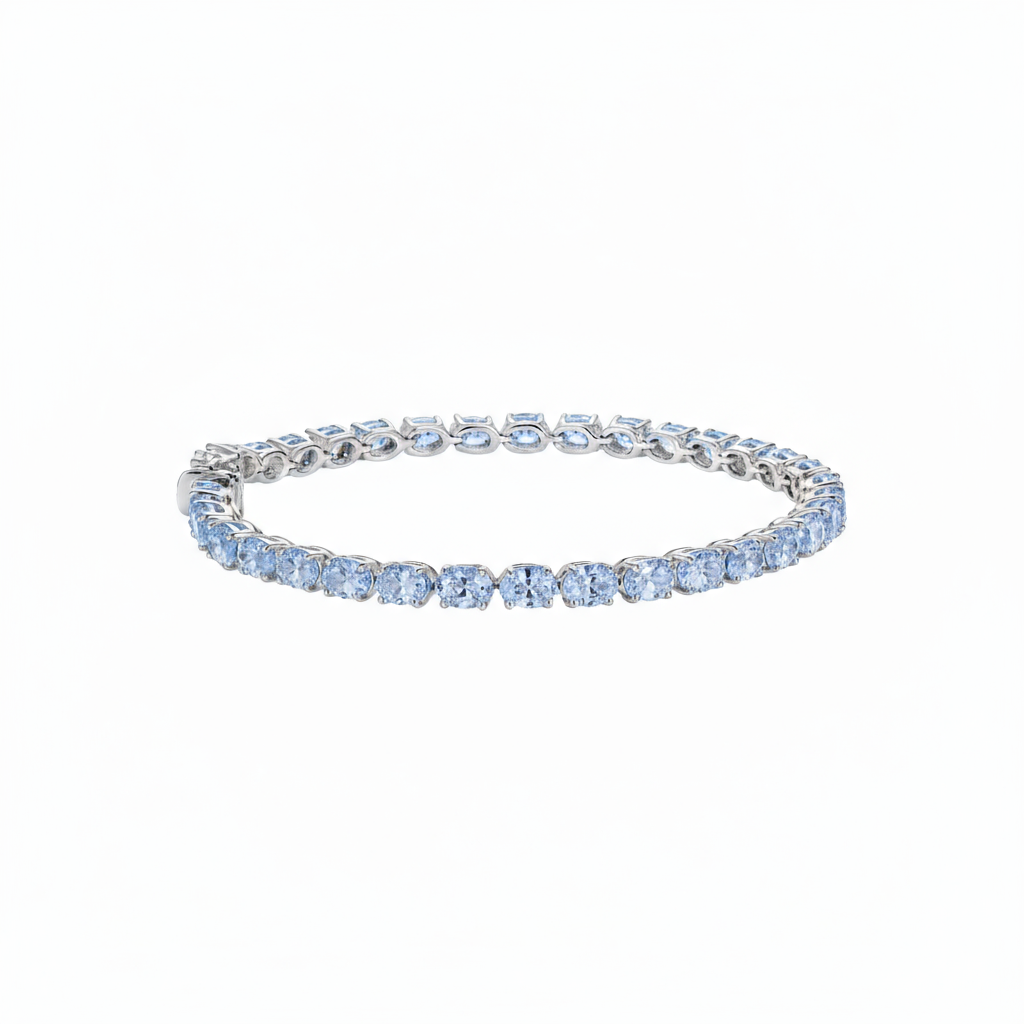 Velara Tennis Bracelet – Light Blue Aquamarine