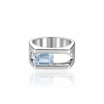 Nexus Journey Ring – Light Blue Aquamarine