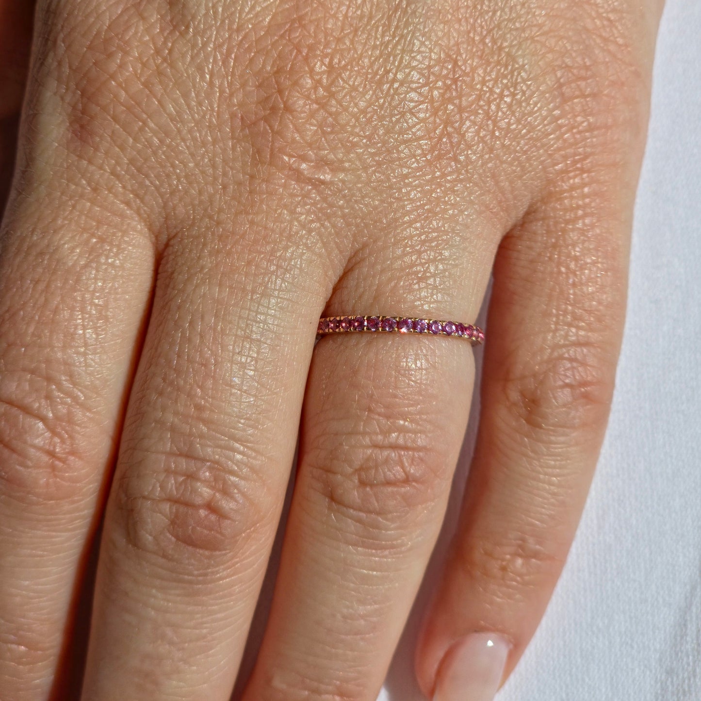 Linea Mini Ring – Light Pink Sapphire