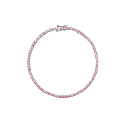 Juno Mini Tennis Bracelet – Light Pink Sapphire