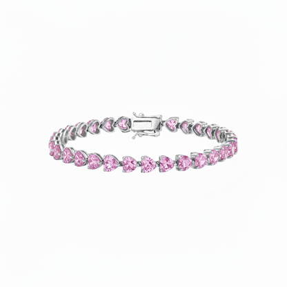 Amore Tennis Bracelet – Light Pink Sapphire