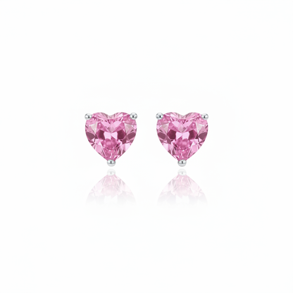 Amore Stud Earrings – Light Pink Sapphire