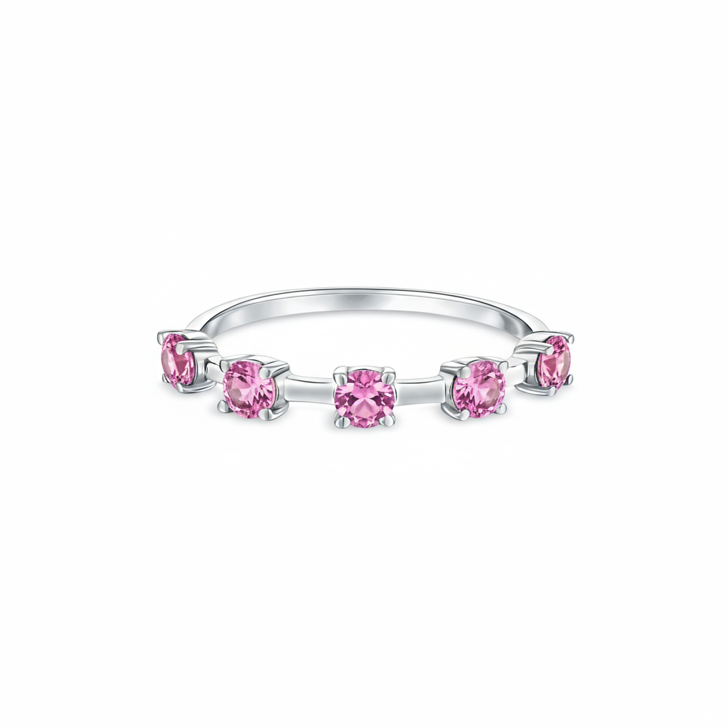 Linea Cinco Ring – Light Pink Sapphire