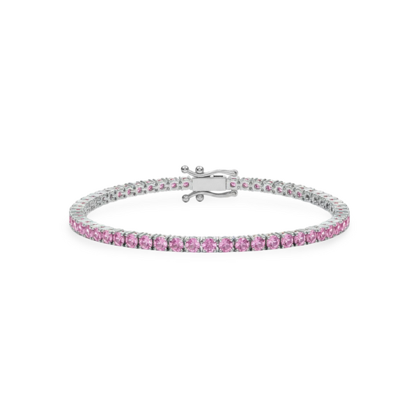 Juno Midi Tennis Bracelet – Light Pink Sapphire