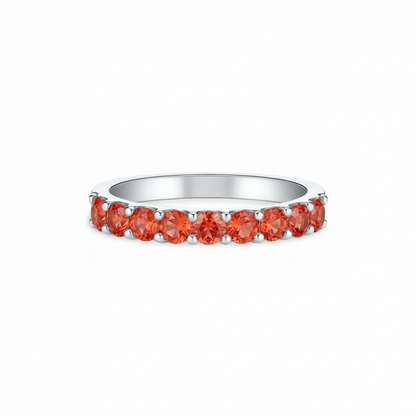 Linea Demi Grande Ring – Orange Padparadscha Sapphire