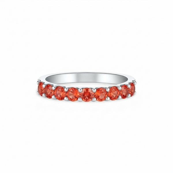 Linea Demi Grande Ring – Orange Padparadscha Sapphire