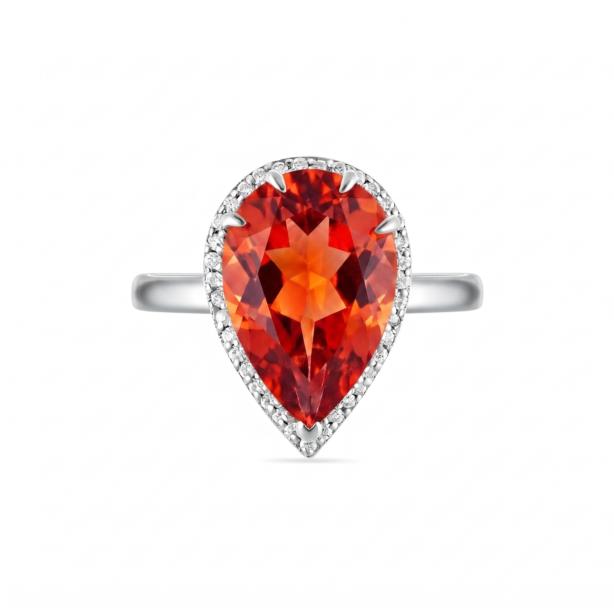 Nova Principessa Ring – Orange Padparadscha Sapphire