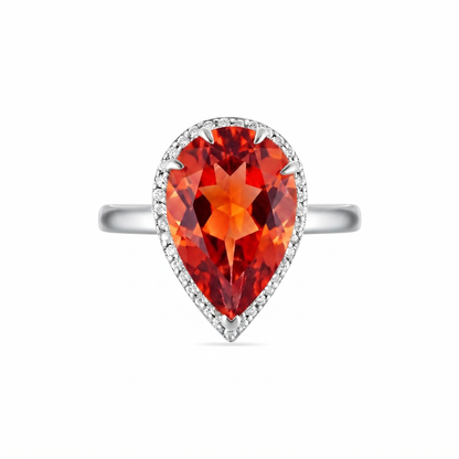 Nova Principessa Ring – Orange Padparadscha Sapphire