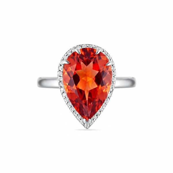 Nova Principessa Ring – Orange Padparadscha Sapphire
