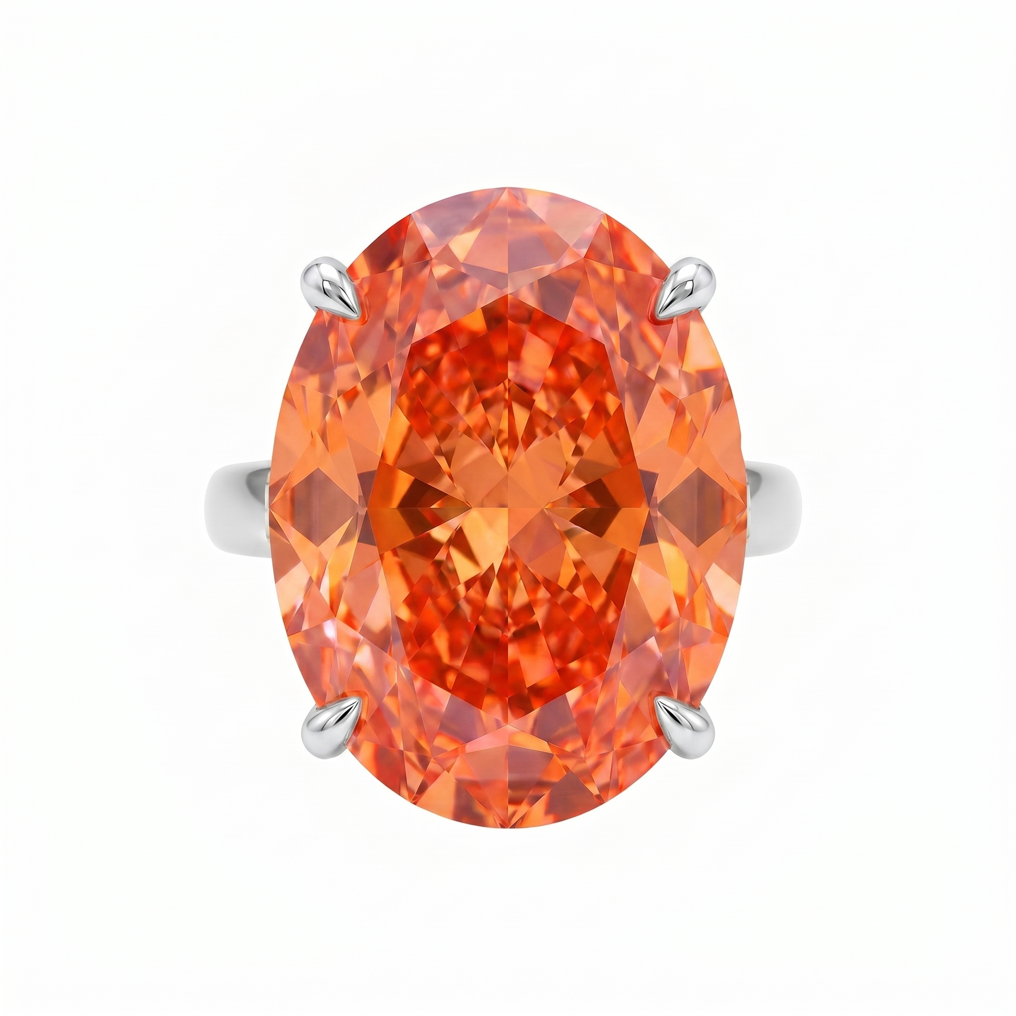 Velara Gala Ring – Orange Padparadscha Sapphire
