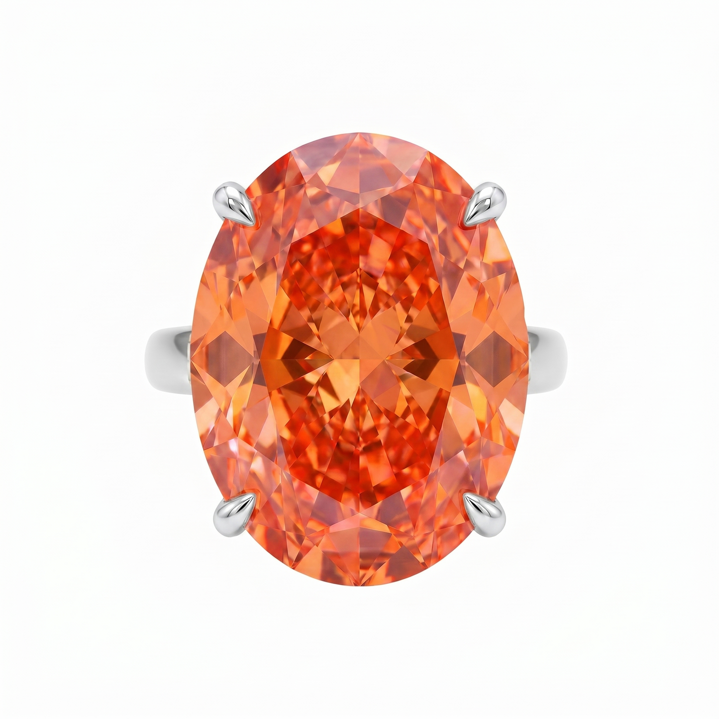 Velara Gala Ring – Orange Padparadscha Sapphire