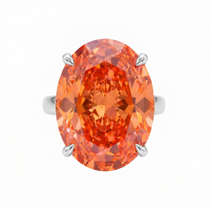 Velara Gala Ring – Orange Padparadscha Sapphire