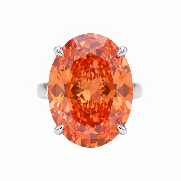 Velara Gala Ring – Orange Padparadscha Sapphire