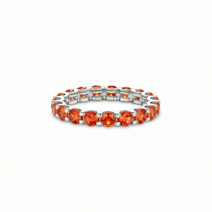 Linea Grande Ring – Orange Padparadscha Sapphire