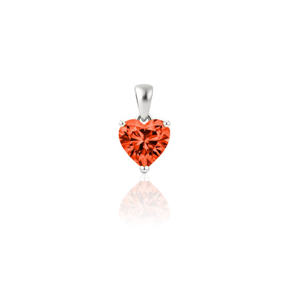 Amore Maxi Solitaire Necklace – Orange Padparadscha Sapphire
