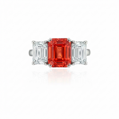 Nexus Trilogy Ring – Orange Padparadscha Sapphire