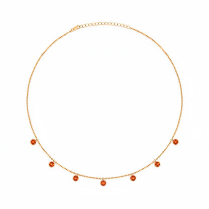 Forma Harmony Necklace – Orange Padparadscha Sapphire