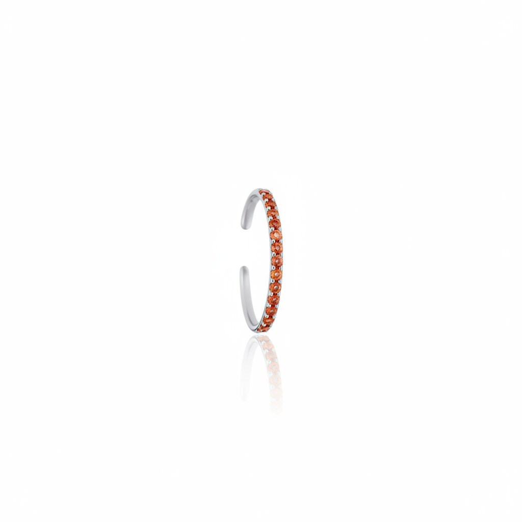 Linea Mini Ear Cuff – Orange Padparadscha Sapphire